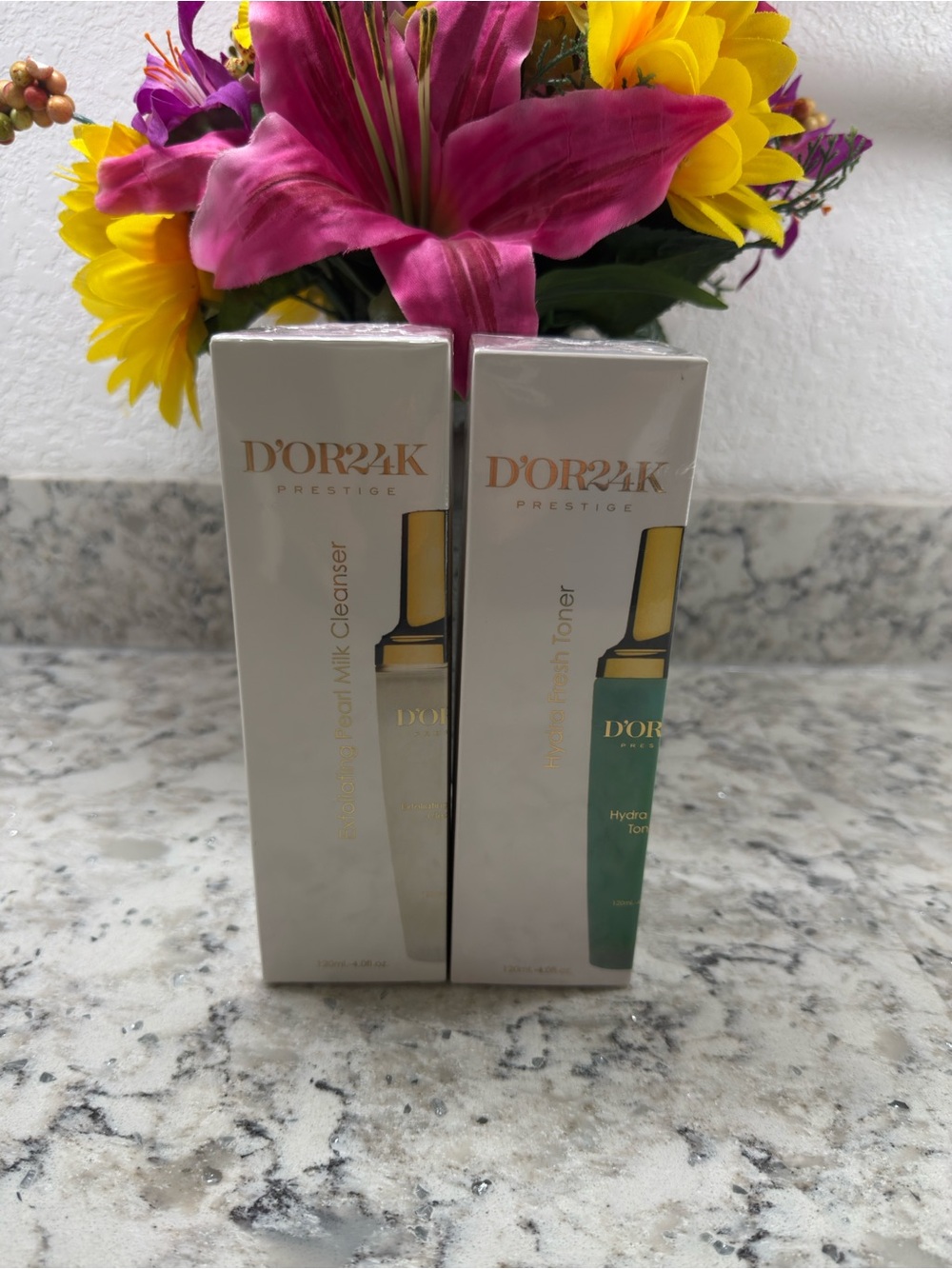 D’OR 24K Exfoliating Pearl Milk Cleanse & Hydra Fresh Toner